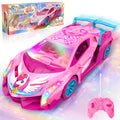 Atvuaey Remote Control Car for Kids, 1:18 Drift RC Cars Toy with LED Lights, Birthday Gifts for Boys Girls Age 3-12 Pink