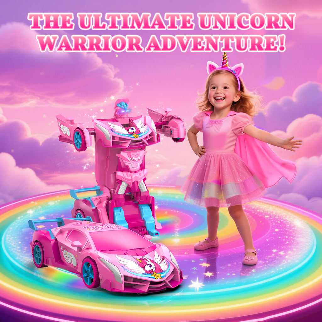 Atvuaey RC Car Transform Robot, 360° Rotation, 1:18 Remote Control Cars for Kids, 2 Rechargeable Battery, Gifts Toys for Girls 3-12